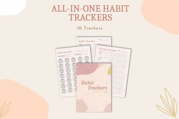 Download Digital &amp; Printable Habit Tracker - Habit tracker Collection