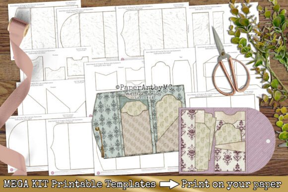 Download Junk Journal Folio Templates Mega Kit - Mega Collection