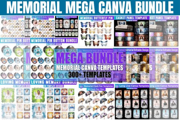 Download Memorial Mega Bundle Canva Template - Mega Collection