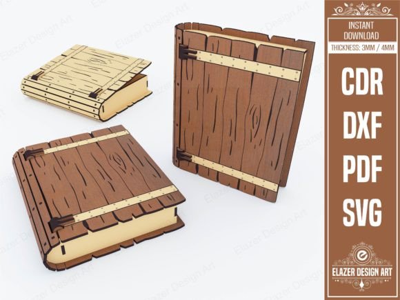 Download Book Box Laser Cut Svg Files, Gift Box - Gift Collection