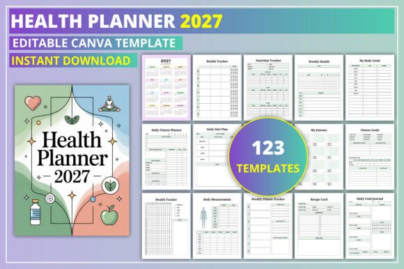 Download Editable Health Planner 2027 - Editable Collection