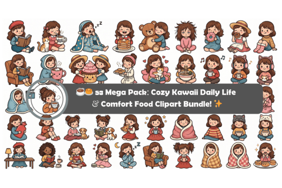 Download 53 Mega Pack: Cozy Kawaii Daily Life - Mega Collection