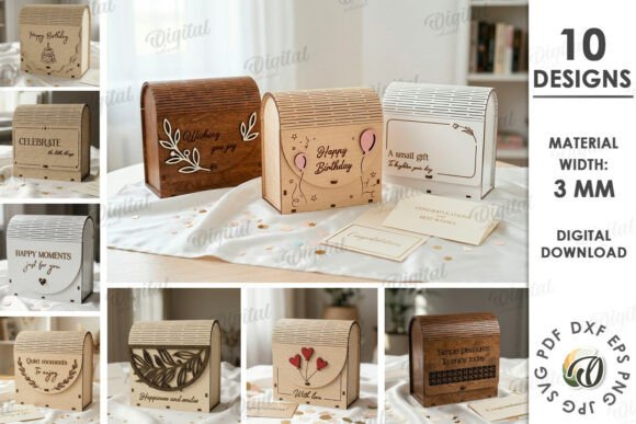 Download 3D Gift Boxes Bundles Laser Cut - Gift Collection