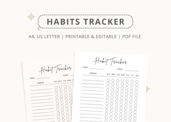 Download Daily Habit Tracker Printable - Habit tracker Collection
