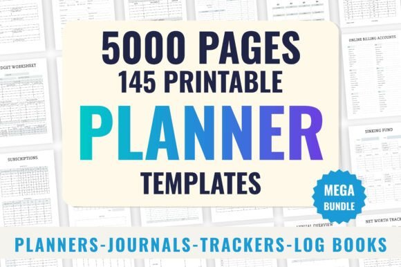 Download 145 Mega KDP Planners Bundle - Mega Collection