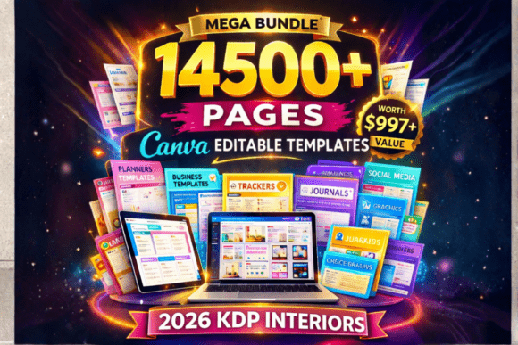 Download 14500+ Canva Editable KDP Interiors 2026 - Editable Collection