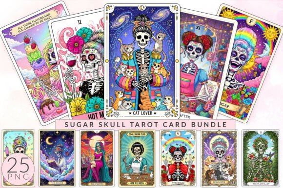 Download Sugar Skull Tarot Card, Funny Mom Gift - Gift Collection