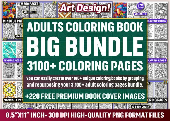 Download 3100+ Adults Coloring Pages Mega Bundle - Mega Collection