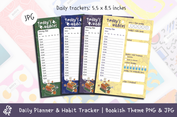 Download Bookish Daily Planner &amp; Habit Tracker - Habit tracker Collection