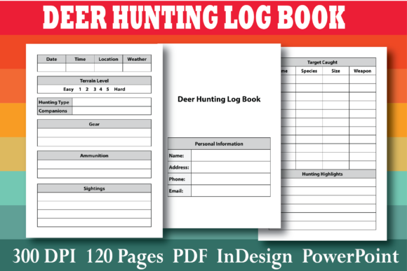 Download KDP Deer Hunting Log Book Interior - Log book Collection
