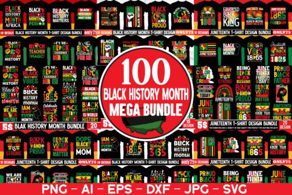 Download Black History Month,Juneteenth Mega Bund - Mega Collection