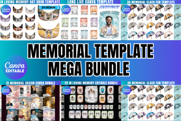 Download Memorial Mega Bundle Canva Template - Mega Collection