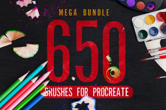 Download 650 Procreate Brushes Mega Bundle - Mega Collection
